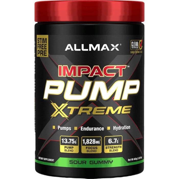 AllMax Nutrition Impact Pump Xtreme - 30 Servings Sour Gummy