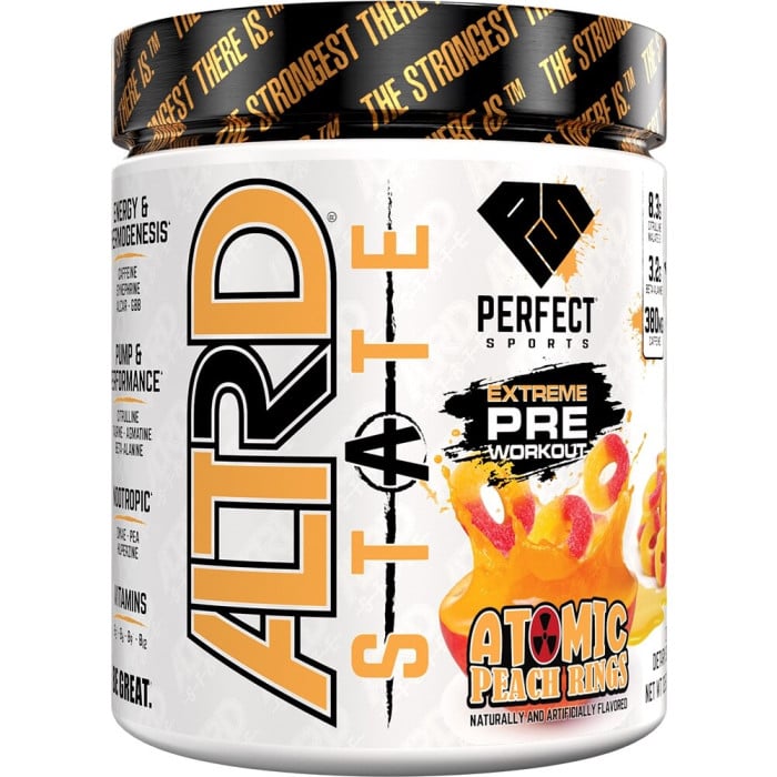 Perfect Sports Altrd State Extreme Pre-Workout - 20 Servings Atomic Peach Rings