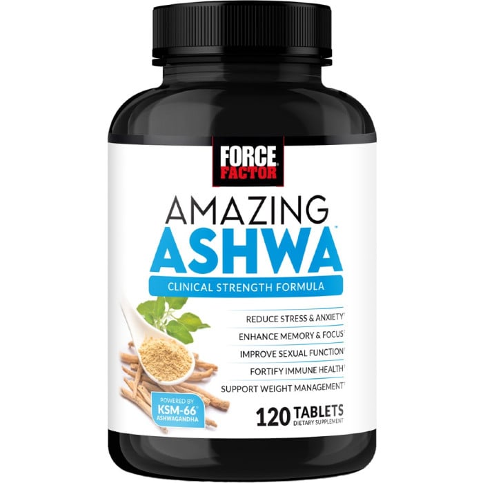 Force Factor Amazing Ashwa Tablets - 120 Tablets