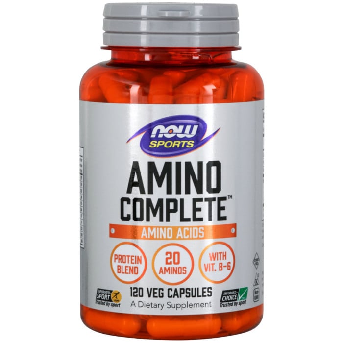 NOW Sports Amino Complete 120 Capsules