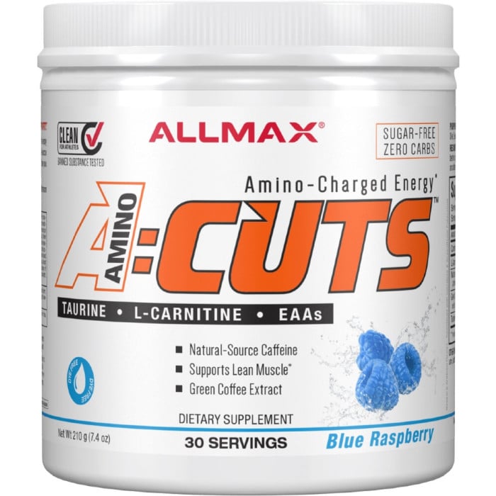 AllMax Nutrition AminoCuts - 30 Servings Blue Raspberry