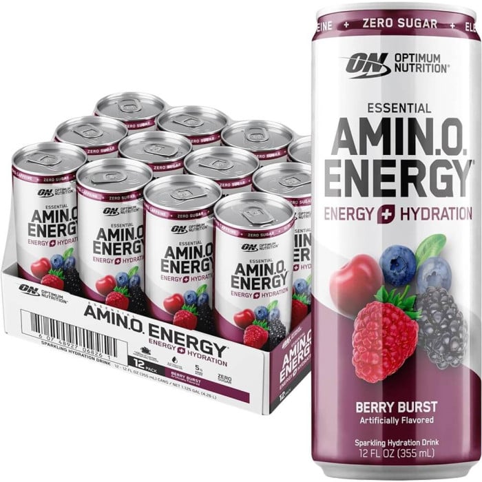 Optimum Nutrition Amino Energy Sparkling Hydration - Box of 12 Berry Burst