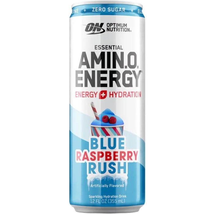 Optimum Nutrition Amino Energy Sparkling Hydration - 1 Can Blue Raspberry Rush