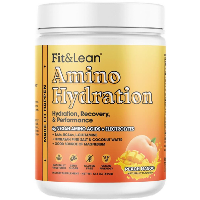 MHP Fit & Lean Amino Hydration - 30 Servings Peach Mango