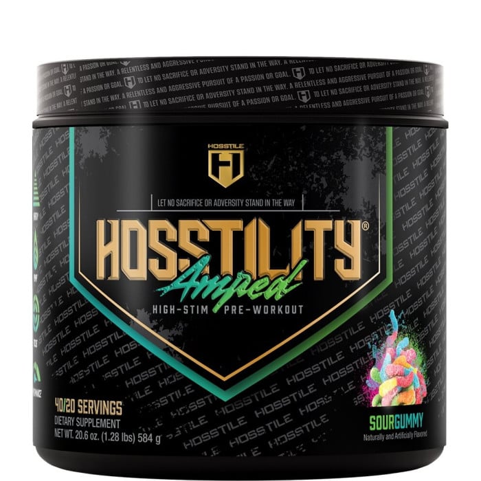 Hosstile Hosstility Amped Pre-Workout - 40 Servings Sour Gummy