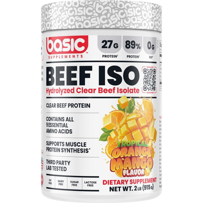 Basic Supplements Basic Beef Iso - 2lbs Tropical Orange Mango