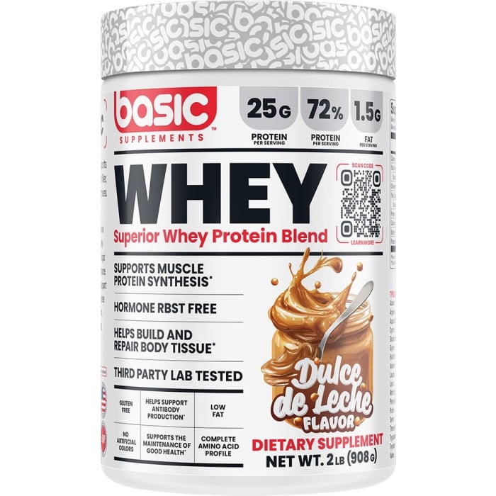 Basic Supplements Basic Whey - 2lbs Dulce De Leche