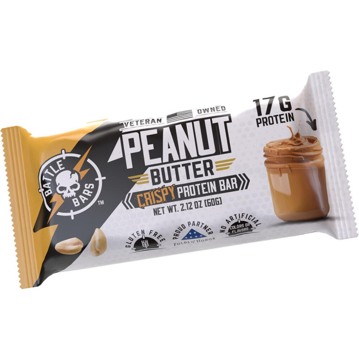Battle Bars Protein Bar - 1 Bar Peanut Butter