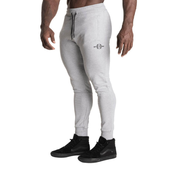 Better Bodies Tapered Joggers V2 - Light Grey Melange