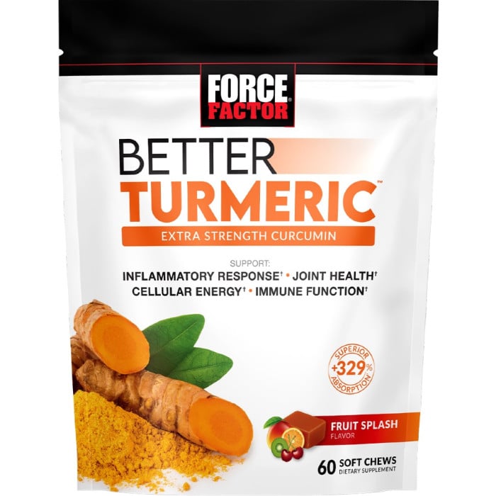 Force Factor Better Turmeric Soft Chews - 60 Soft Chews Fruit Splash