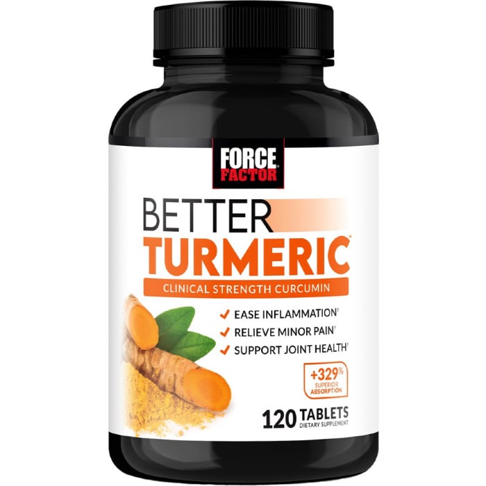 Force Factor Better Turmeric Tablets - 120 Tablets