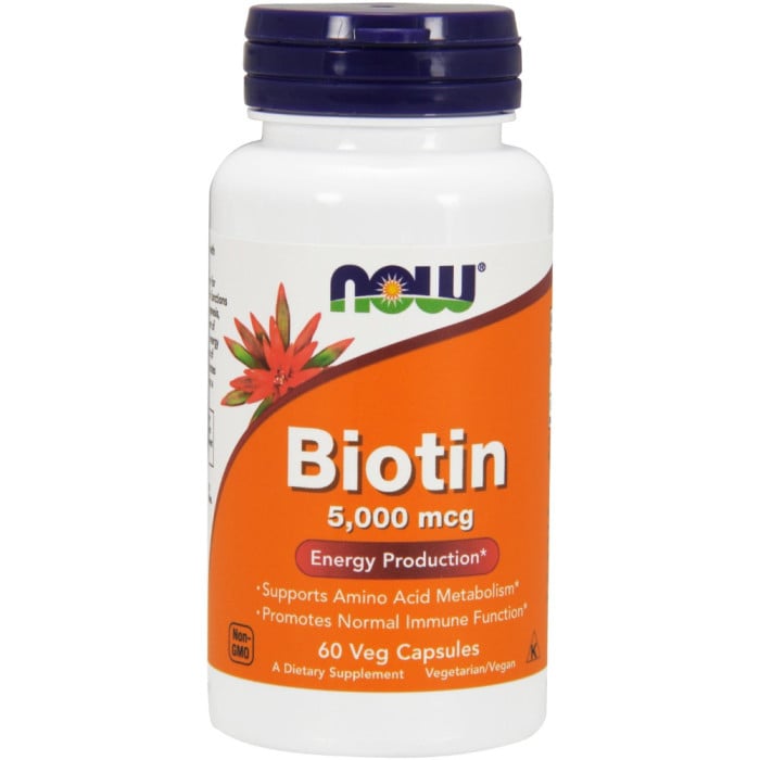 NOW Foods Biotin 5000mcg - 60 VCaps