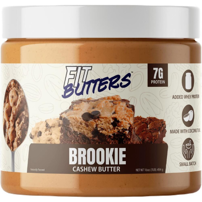 Fit Butters Nut Butter 16oz - Cashew Butter Brookie