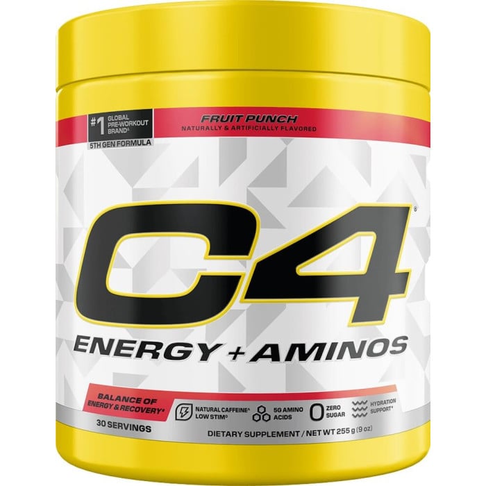Cellucor C4 Energy + Aminos - 30 Servings Fruit Punch