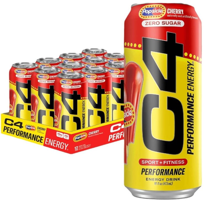 Cellucor C4 Performance Energy 16oz - Box of 12 Cherry Popsicle