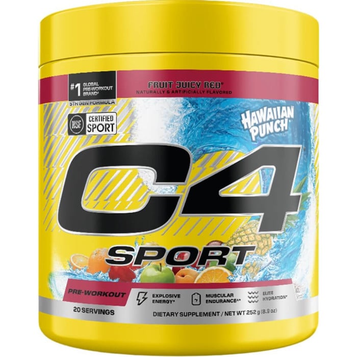 Cellucor C4 Sport - 20 Servings Hawaiian Punch Fruit Juicy Red