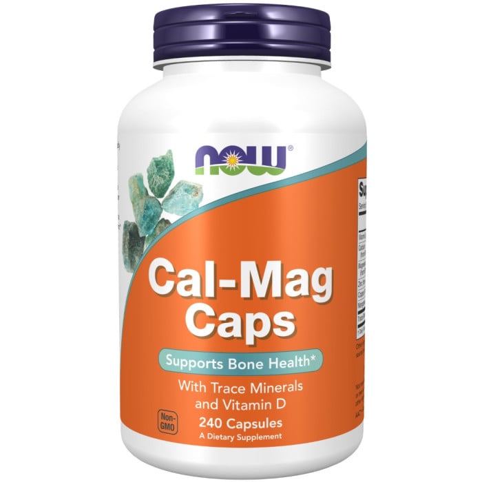 NOW Foods Cal-Mag w/ Zinc, Copper, Manganese and Vitamin D - 240 Capsules