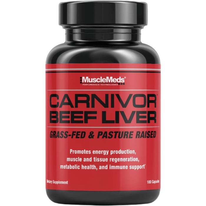 MuscleMeds Carnivor Beef Liver - 180 Capsules