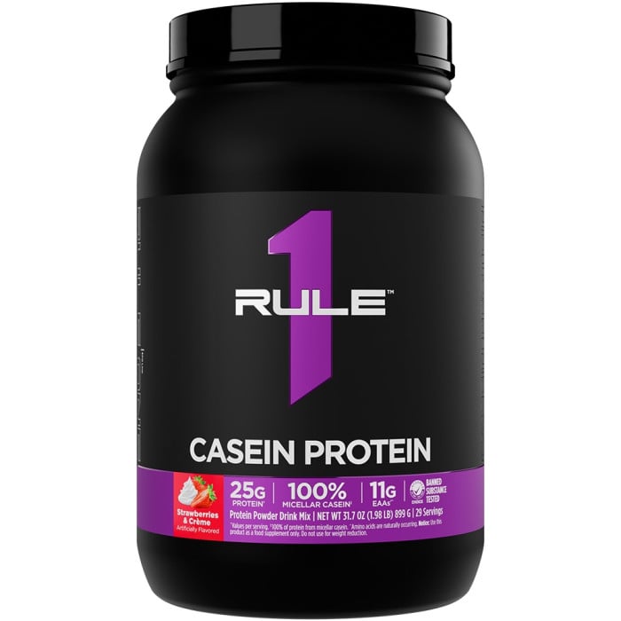 Rule 1 R1 Casein - 2lbs Strawberries & Creme