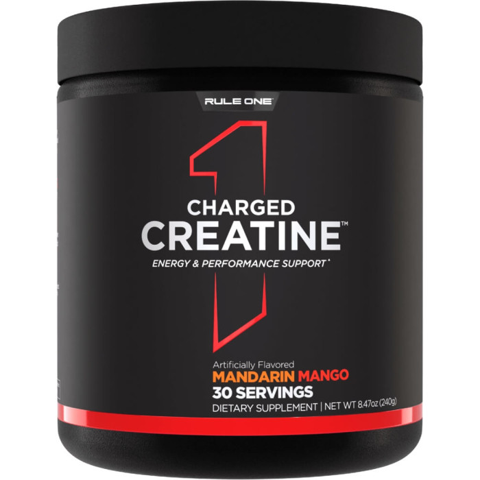 Rule 1 Charged Creatine - 30 Servings Mandarin Mango