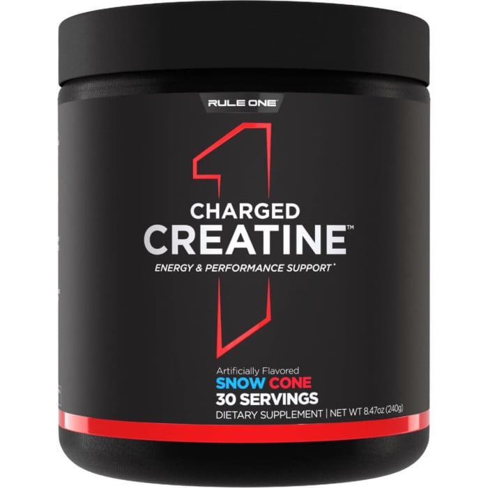 Rule 1 Charged Creatine - 30 Servings Snow Cone