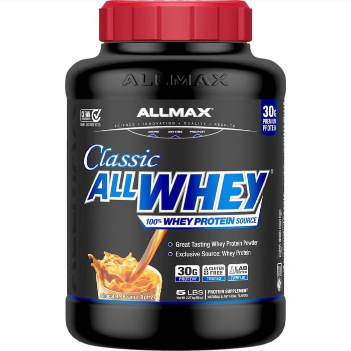 AllMax Nutrition Classic AllWhey - 5lbs Chocolate Peanut Butter