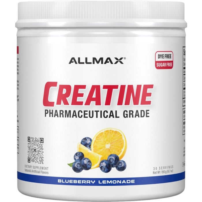 AllMax Nutrition Creatine Monohydrate - 30 Servings Blueberry Lemonade