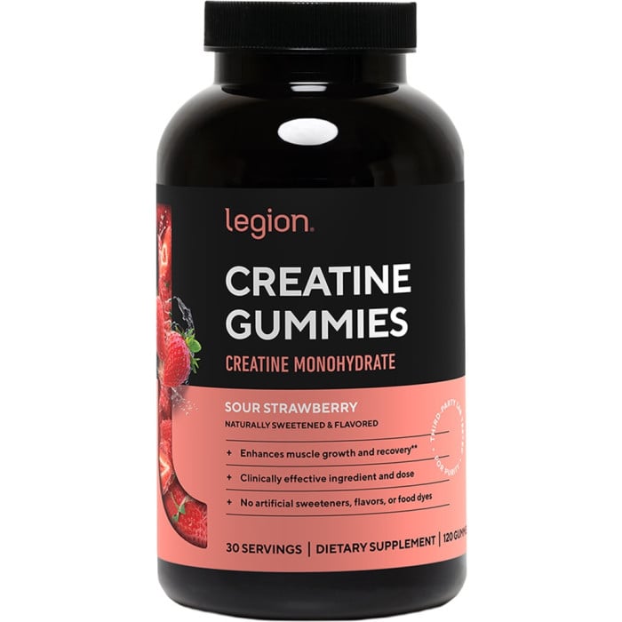 Legion Creatine Gummies - 120 Gummies Sour Strawberry
