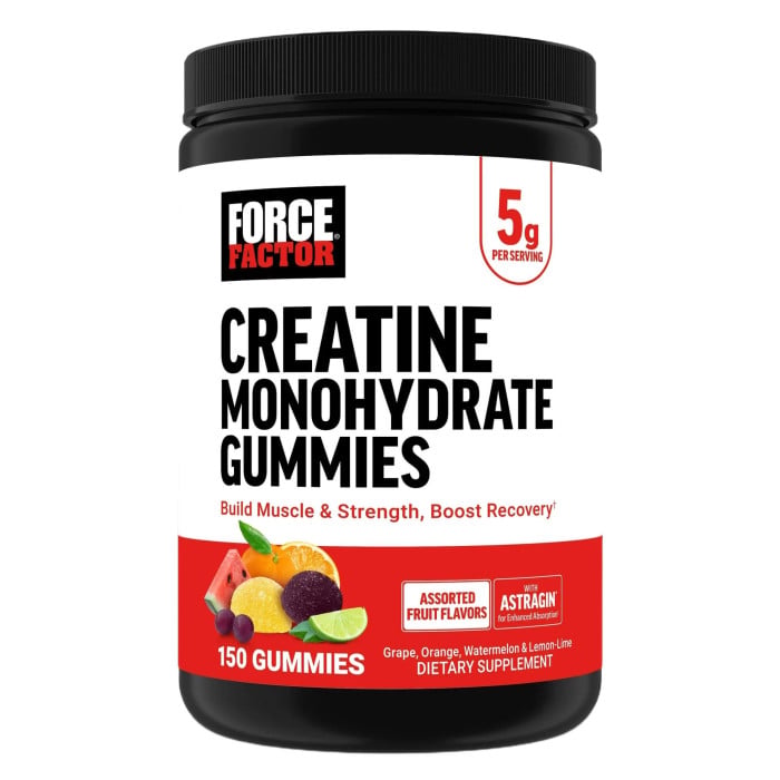 Force Factor Creatine Gummies - 150 Gummies Assorted Fruit
