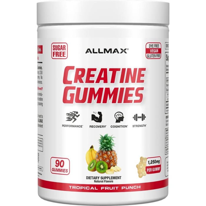 AllMax Nutrition Creatine Gummies - 90 Gummies Tropical Fruit Punch