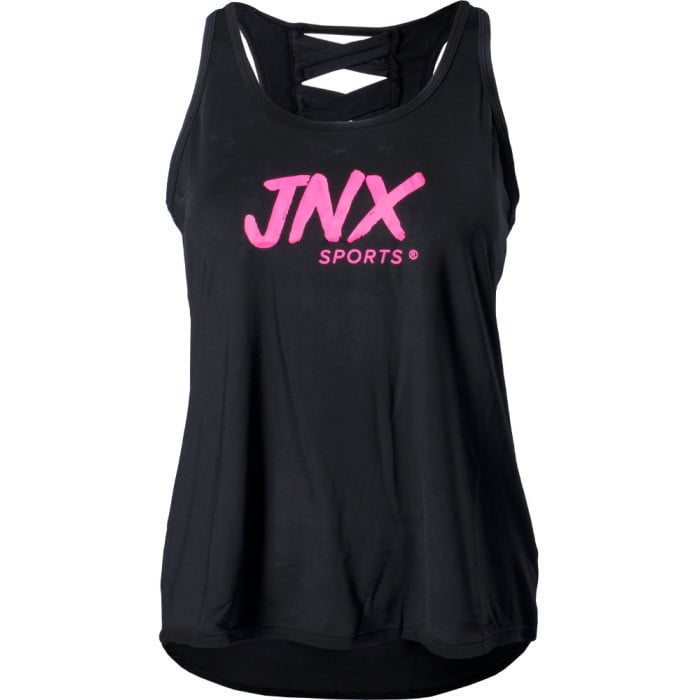 JNX Sports Cross-Back Tank XS Black/Neon Pink