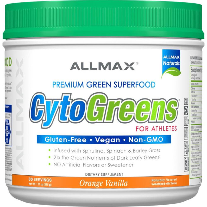 AllMax Nutrition CytoGreens - 30 Servings Orange Vanilla