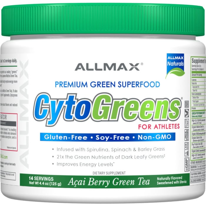 AllMax CytoGreens 14 Servings Acai Berry Green Tea