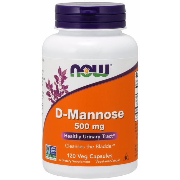 NOW Foods D-Mannose 500mg 120 VCaps