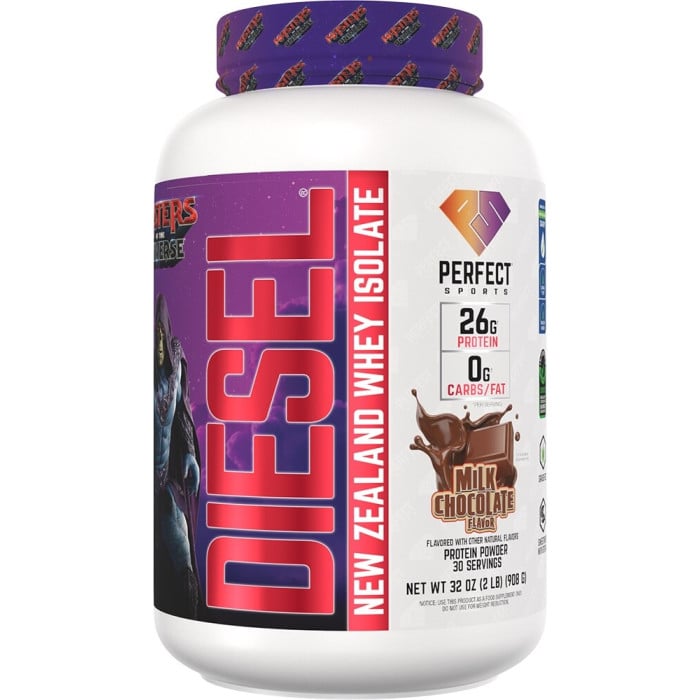 Perfect Sports Diesel 100% New Zealand Whey Isolate (MOTU) - 2lbs Milk Chocolate