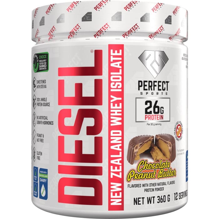 Perfect Sports Diesel 100% New Zealand Whey Isolate - 360g Chocolate Peanut Butter