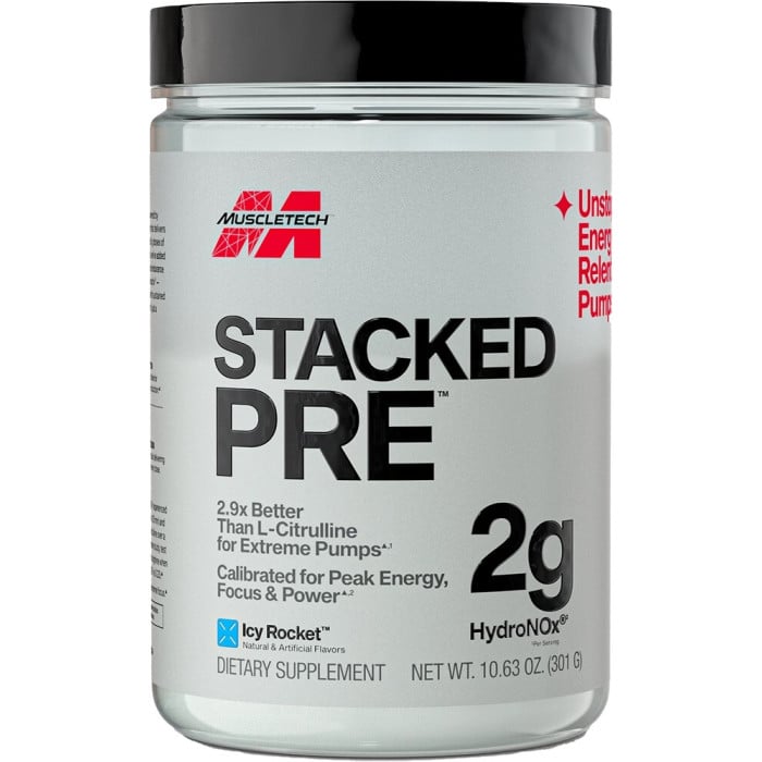 MuscleTech Stacked Pre - 20 Servings Icy Rocket
