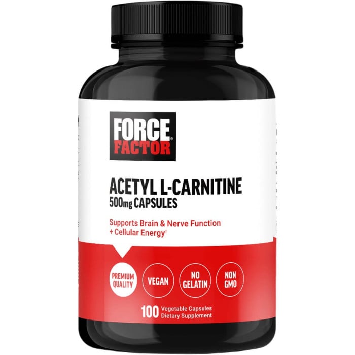 Force Factor Acetyl L-Carnitine 500mg - 100 Vegetable Capsules