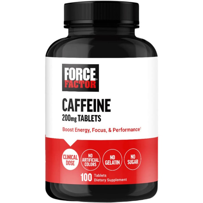 Force Factor Caffeine 200mg - 100 Tablets