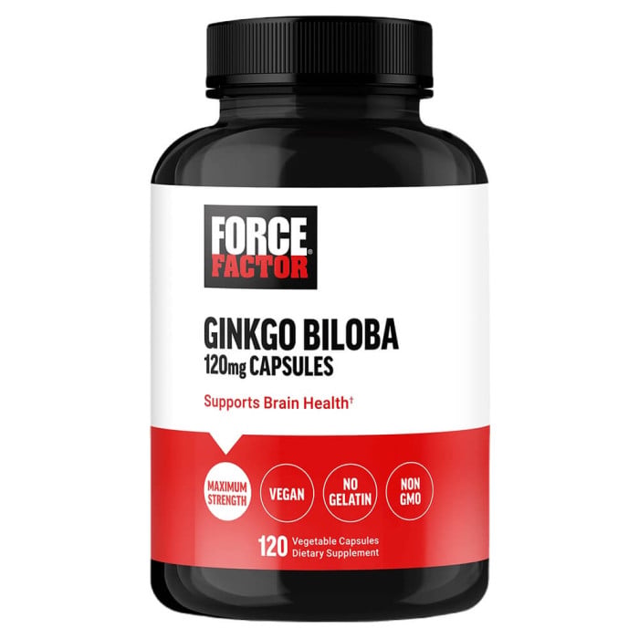 Force Factor Ginkgo Biloba Extract 120mg - 120 Vegetable Capsules