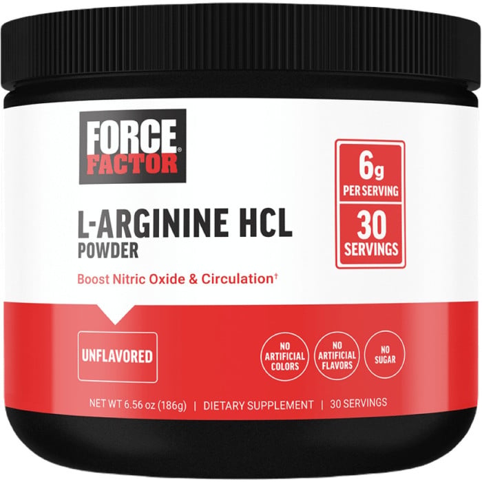 Force Factor L-Arginine HCl Powder - 180g Unflavored