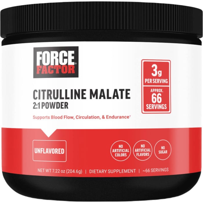 Force Factor L-Citrulline Malate 2:1 Powder - 200g Unflavored