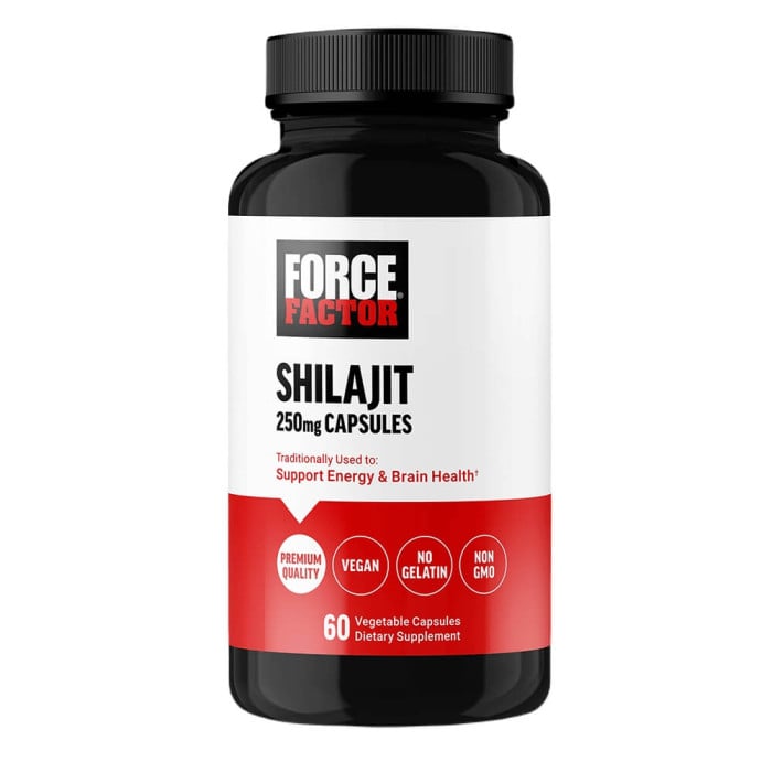 Force Factor Shilajit 250mg - 60 Vegetable Capsules
