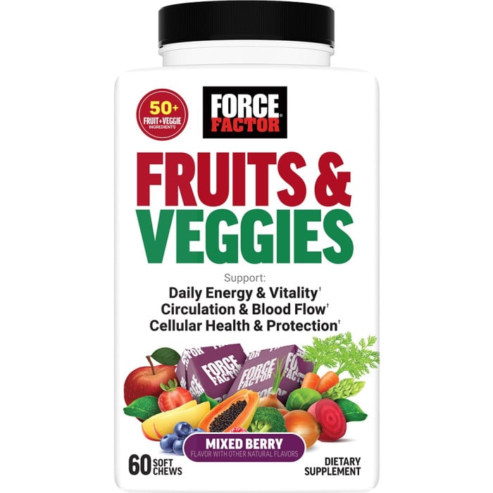 Force Factor Fruits & Veggies Soft Chews