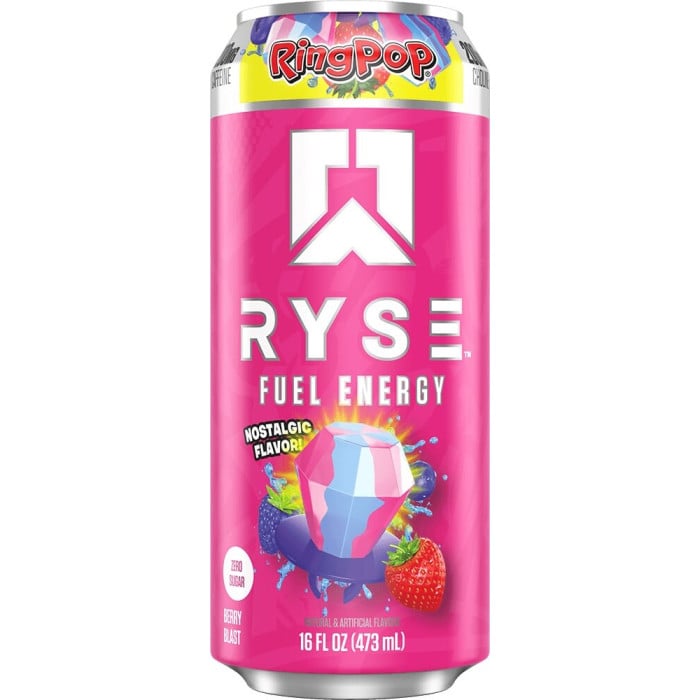 Ryse Fuel Energy Drink - 1 Can Ring Pop Berry Blast