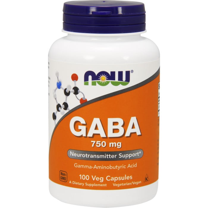 NOW Foods GABA - 100 Capsules