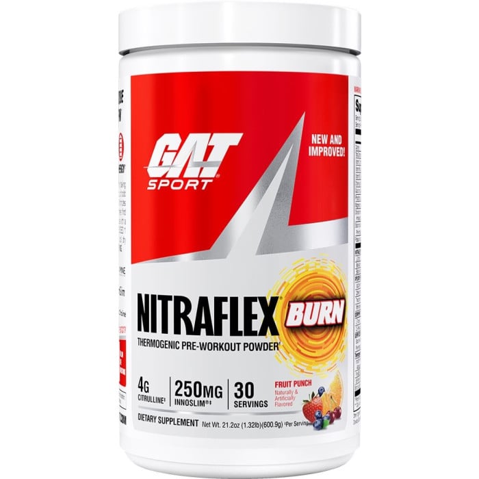 GAT Sport Nitraflex Burn - 30 Servings Fruit Punch