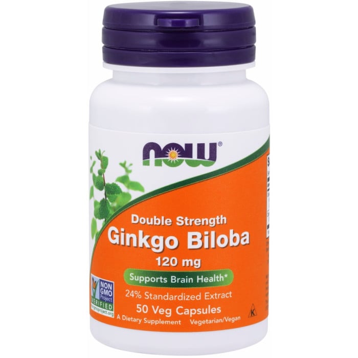 NOW Foods Ginkgo Biloba 120mg - 50 VCaps