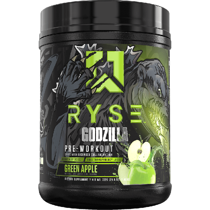 Ryse Godzilla Pre-Workout - 40 Servings Green Apple