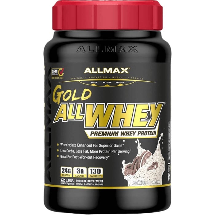 AllMax Nutrition Gold AllWhey - 2lbs Cookies & Cream
